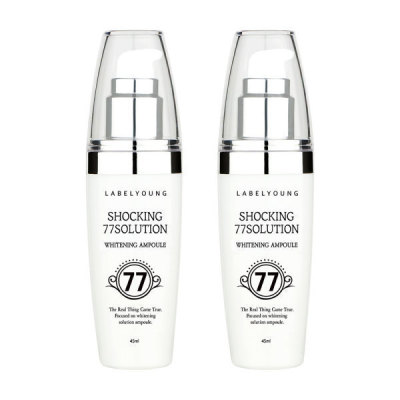 Shocking 77 Solution Whitening Ampoule 1+1 Functional Whitening Tone-Up Moisture Ampoule