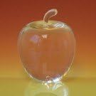 Jumbo Crystal Clear Apple - Desktop Gift