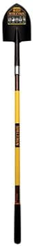 Structron 49585 Irrigation Shovel, 10 Gauge #00 / 7.5" x 9.5" , Closed Back, PowerCore & PermaGrip, 48" Premium Solid Fiberglass, ProGrip