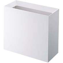YAMAZAKI Home Tower Trash Can - Modern Garbage Waste Basket with Handle for Kitchen Bedroom Bathroom Office - Wide - Abs Plastic - 4 Gallons, 15 Liters