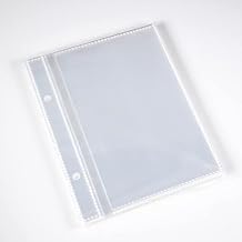 Ancicraft Photo Album Sleeves for 4x6 Inch 50 Pictures Cards Postcards 2 Pack with Hole(Refills pages for 4x6Inch)