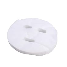 100 Pack Disposable Cotton Facial Mask Stickers Ultra-Thin Skin Care Sheets for Hydrating Dry Skin and Reducing Fine Wrinkles Home and Travel Use