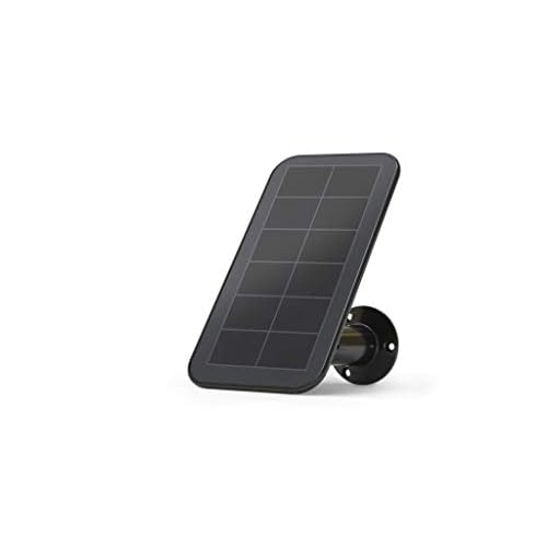 Arlo Solar Panel Charger 2018 Released - Arlo Certified Accessory - Works with Arlo Ultra, Ultra 2, Pro 3, Pro 4 and Pro 3 Floodlight Cameras, Weather Resistant, 8 ft Power Cable, Black - VMA5600B