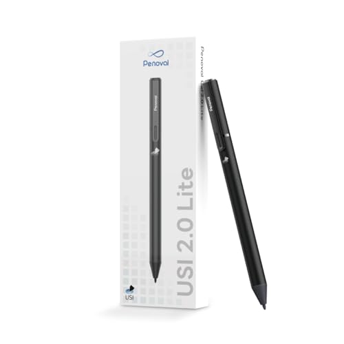 Penoval USI 2.0 Lite Stylus Pen for Some Chromebook Model, 4096 Levels Pressure & Smooth Writing Compatible with Google Pixel Tablet, Amazon Fire Max 11, ASUS Flip CX5CM3, Lenovo Duet and More