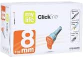 Clickfine Universal 8 Needles 0.25 x 8 mm Pack of 100