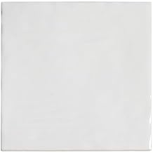 Apollo Tile 5.2 x 5.2 in. Subway White Glossy Ceramic Tile 57-Pack APLEC61 for Bathroom and Shower Walls/Floors, Kitchen Backsplash, Garage Walls, Steam Room, Heat Areas