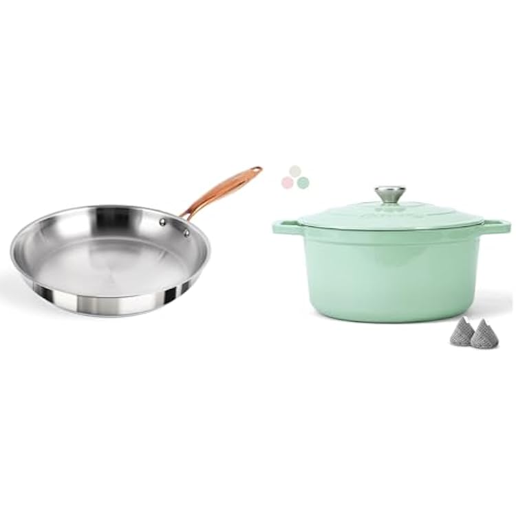 12 Inch Frying Pan & 6 QT Dutch Oven Pot with Lid