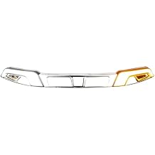 Eagle Lights Halos LED Windshield Trim with White Running Lights & Amber Turn Signals for Harley-Davidson Batwing Fairings, 2014 - Current Street Glide & Electra Glide Models (Chrome)