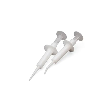 8080, Disposable Impression Material Syringes with Bendable Tip, Clear, Box of 50, Convenient & Hygienic for Dental Impressions