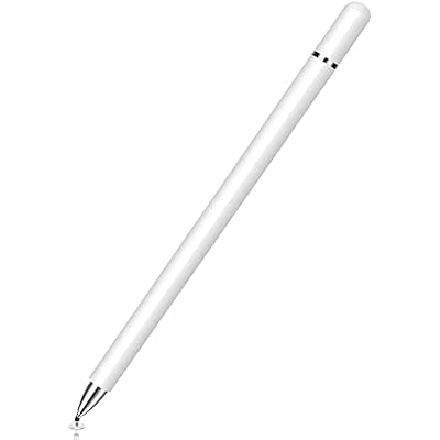 Touch Screen Pen Stylus Compatible with Samsung Galaxy Tab A9A9 PlusA8A7 10.4 2020A7 Lite Tablets - Fiber Tip Aluminum Lightweight White
