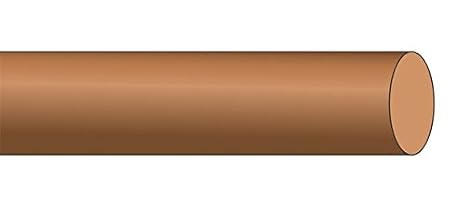 8 AWG Solid Bare Copper Building Wire (75Ft Cut), Metallic (12704-75)