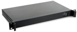 iStarUSA 1U Compact Server/Desktop mini-ITX Chassis (D-118V2-ITX-DT), Black
