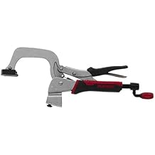 Milescraft 4007 6in Bench Clamp Heavy Duty Hold Down Clamps with Non-Marring Rubber Pad for Use with T-Tracks, Clamp Tables & Clamping Plates on Different Woodworking Projects