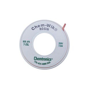 Chemtronics 7-25L Chem-Wik Desoldering Braid, .075", 25ft