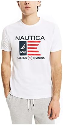 Nautica Mens Sustainably Crafted American Sailing Division Graphic T-Shirt