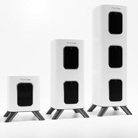 Air Oasis iAdaptAir 2.0 HEPA Air Purifier Clean Air Starter Bundle 3 Air Purifiers for Home Bedroom & Pets (1 Small, 1 Medium, 1 Large) Allergy, Mold & Smoke Removal