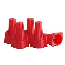 Winged Wire Connectors Nuts,Red 5pcs Home Use Pack Wire Twist,Easy Installation Electrical Screw Caps Stainless Assortment UL Certification