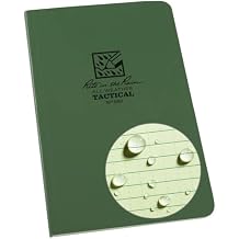 Rite in the Rain Weatherproof Green Book, 4.625 x 7, Tactical Green Soft Cover, Universal Pattern with Army Reference Material (No. 980)
