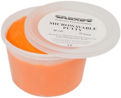 Theraputty Microwaveable Exercise Putty, Soft, Orange, 1 Pound