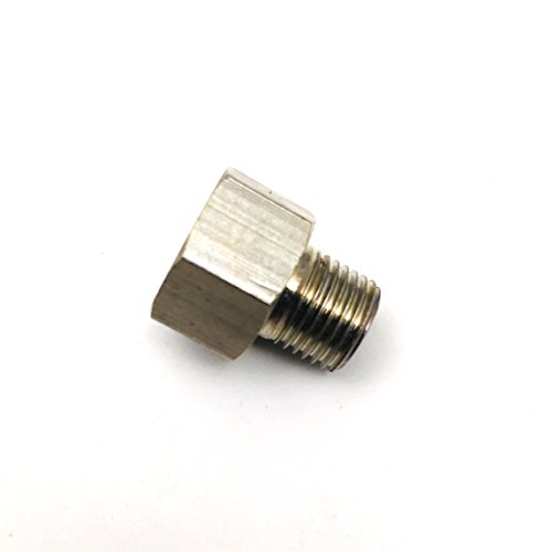 Pipe 14 BSPP Female to M10 M10X1 Male Metric Adapter Fitting Fuel Air 2 Units