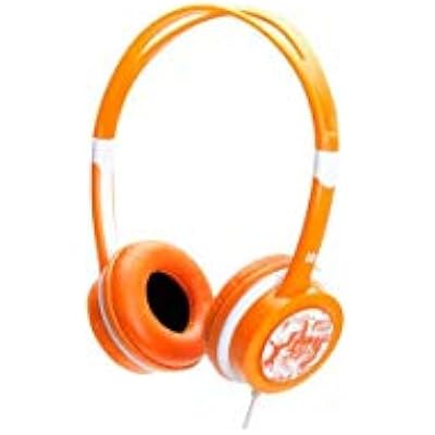 IDANCE Free Portable Headphones with Inline Mic for iPadiPodiPhone, 15Hz-20KHz Frequency, 32ohms Impedance, 3.5mm Gold Plated Plug, Orange