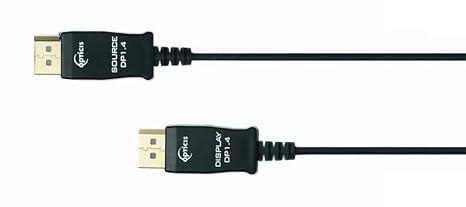 DPOC-14NL10 DisplayPort1.4 Active Optical Cable; Enables to Transmit Up to 8K DSC(7680x4320) at 60Hz Signal Up to 10M (32.8 Feet); Supports 3D Contents Transmission; LSZH Jacket