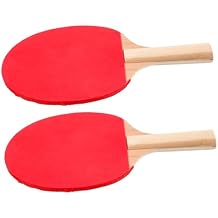 Toyvian Table Tennis Wooden Racquet with Comfortable Grip for Adults and Non Skid Playing Bats for Use Enhances Hand Eye Coordination and Reaction Ability