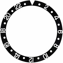 Ewatchparts BEZEL INSERT COMPATIBLE WITH ROLEX GMT MASTER II 16700, 16710, 16760 BLACK