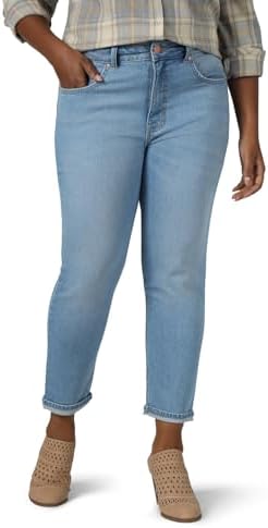 Riders Womens Plus Size Heritage High Rise Relaxed Fit Skinny Ankle Jean