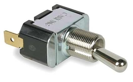 Toggle Switch, Spst, 10A @ 250V, Quikconnct