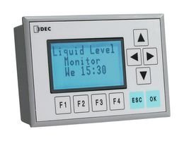 IDEC FL1F-RD1 (2) ETHERNET Ports, 24V AC/DC / 12V DC Rated, 6 LINE X 20 Character Display, SMARTRELAY, Text Display Panel, White/Amber RED Backlight Selectable