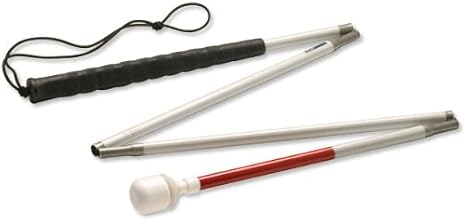 Ambutech Alum 4-Sec Folding Cane-Marsh Roller-44in