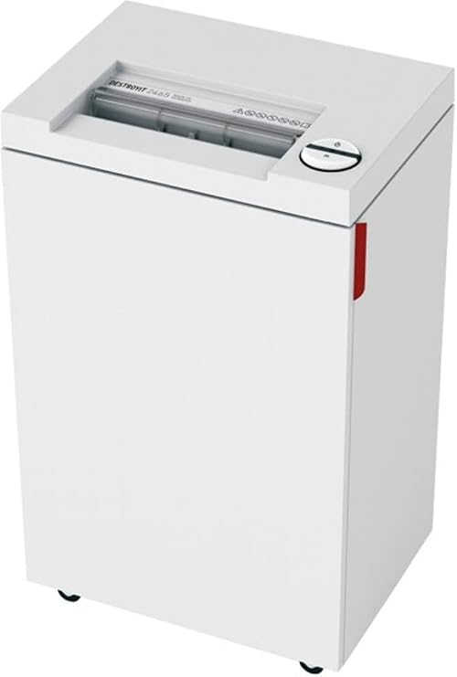MBM DSH0070 Destroyit 2465 P-4 Cross-Cut Deskside Paper Shredder, 3/16"x1 1/2" Strip Width, 27 ft./minShred Speed, 9 gal. Shred Volume, 13-15 Sheet Capacity, 9 1/2" Feed Opening, 3/4 Horsepower