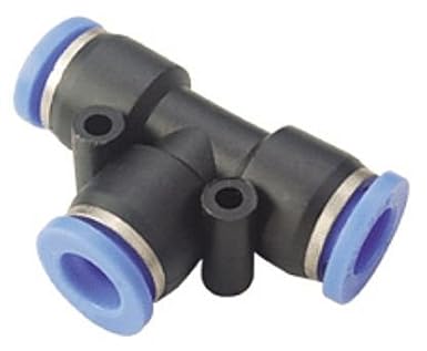 3/8" Union Tee Pneumatic Fitting - 5 Pack - HFX Brand