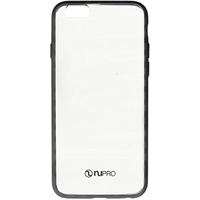 iPhone 6s case, iPhone 6 case, Nupro Lightweight Protective Bumper Case Cover for Apple iPhone 6s (4.7" screen) - Clear/Black
