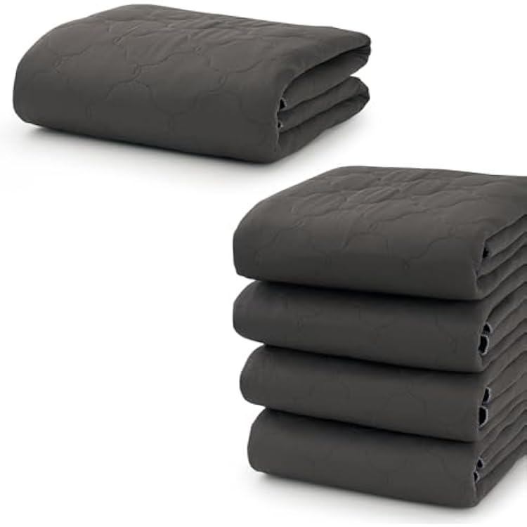 36x36 Inch4Pcs  36x52 Inch 1PcsHospitals Reusable Bed Pads for Incontinence,Bed Wetting Pads for Kids