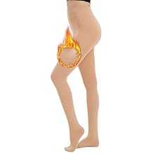 Fleece Lined Tights for Women, Warm Thermal Opaque Leggings, Winter Soft Thick Pantyhose
