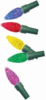 Holiday Wonderland, Christmas Pro-Series, C6 Faceted String Lights, Lighted Length 33', 100 Lights, Multi-Color