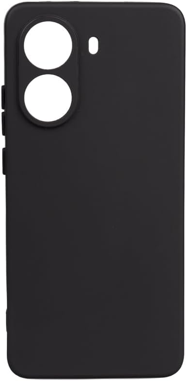 Elfia Xiaomi Poco X7 Pro ile Uyumlu Kılıf Silikon Mat Pastel Renkli Yumuşak Parmak İzi Bırakmayan İnce Kapak Biy Siyah