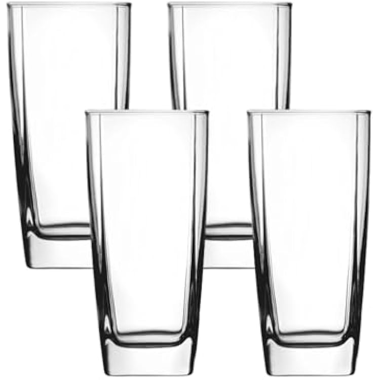 Anchor Hocking Rio Drinking Glasses 4-Pieces, 16-ounce, dishwasher safe