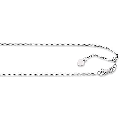 Central Diamond Center Adjustable Box Chain - Made in Italy