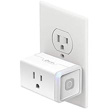 Kasa Smart Plug by TP-Link, Smart Home Wi-Fi Outlet Works with Alexa, Echo, Google Home & IFTTT, No Hub Required, Remote Control, 15 Amp, UL Certified, 1-Pack(HS103) , WHITE