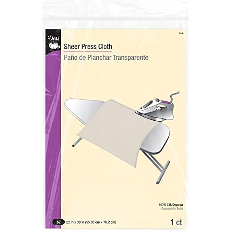 Dritz 594 Sheer Press Cloth, 22 by 30-Inch