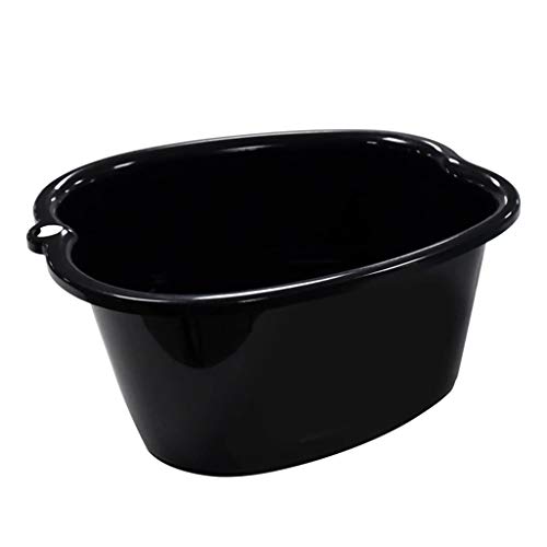Large Foot Bath Tub Basin Bucket Soak Feet Pedicure Massage Black