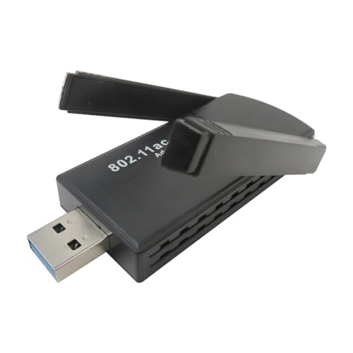Wireless USB Adapter for PC - 1300Mbps Dual 5Dbi Antennas 5G2.4G WiFi Adapter for Desktop PC Laptop Windows111087VistaXP, Wireless Adapter for Desktop Computer Network Adapters by BLUE ELF