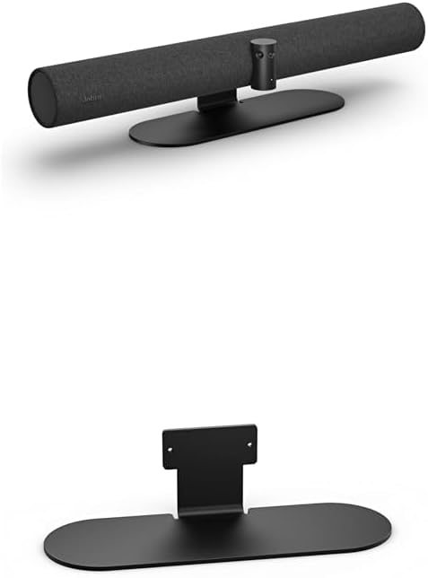 Jabra PanaCast 50 180 Panoramic-4K Intelligent Video Conference Camera Bundle with Table Stand