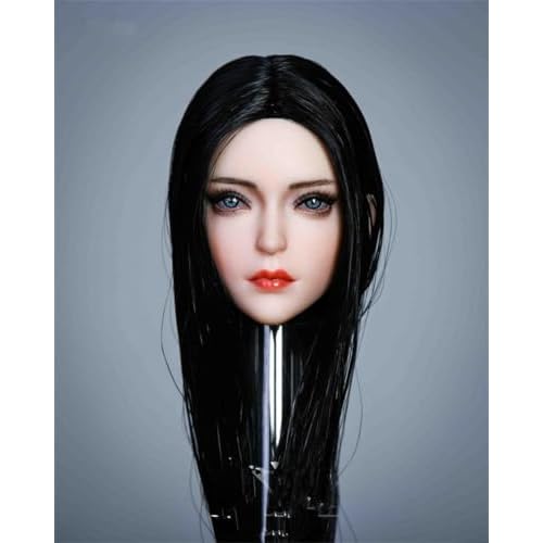 1:6 Scale Girl Makeup Head Sculpt Blue Eyes Fit 12 Suntan Female PHicen Action Figure Body B