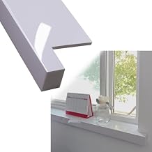 Window Sill Cover Balcony Window Sill Trims Cover Board, Apartment Loft Window Sill Ledge Guard Plates, Durable Window Sills for House Windows, Easy to Clean(130cm x 25cm (51 1/8" x 9 7/8"))