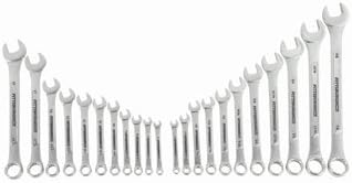 Pittsburgh Professional 22 Piece SAE and Metric Raised Panel Combination Wrench Set