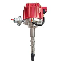 MAS Performance HEI Distributor W/ 65k Coil Replacement For Jeep AMC SBC/BBC V8 290 304 343 360 390 401 (RED)